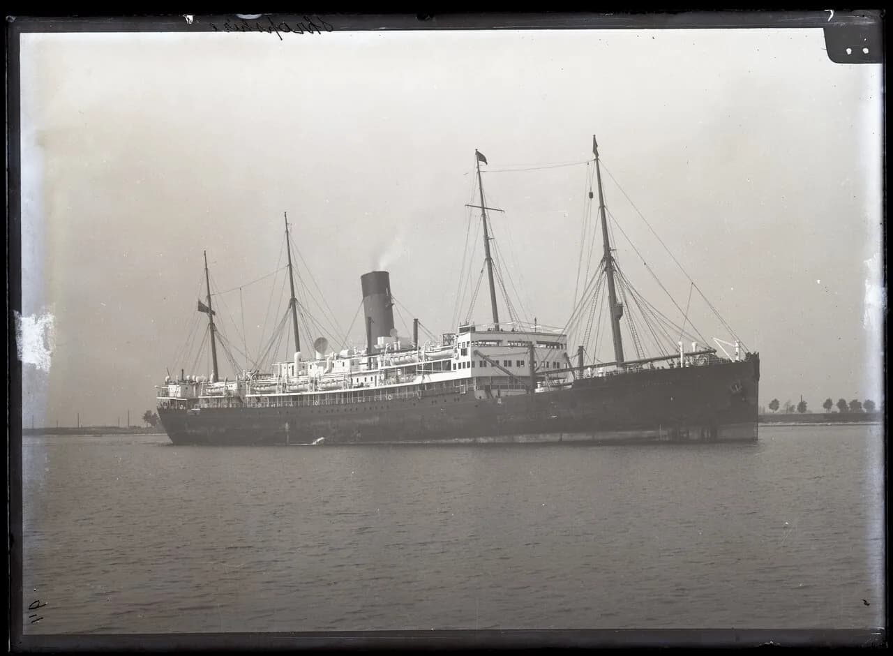The passenger liner Shropshire, the ship from which June Cameron and her nurse disappeared in 1935